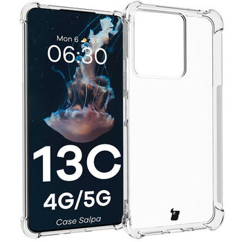 Elastyczne etui Bizon Case Salpa do Xiaomi Redmi 13C 4G/5G, przezroczyste