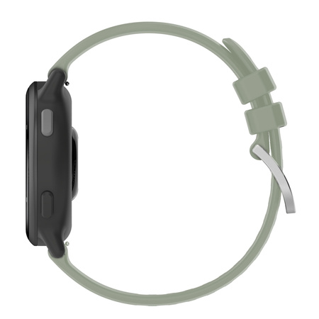 Pasek silikonowy do smartwatcha, Bizon Strap Watch Silicone Pro T, Quick Release 20 mm, turkusowy