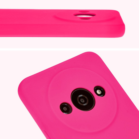 Etui silikonowe Bizon Soft Case do Xiaomi Redmi A3 4G, neonowo-różowe