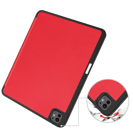 Etui Bizon Case Tab Lizard do iPad Pro 13" 2025 / 2024, czerwone