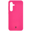 Silikonowe etui Bizon Soft Case do Galaxy S24, neonowo-różowe