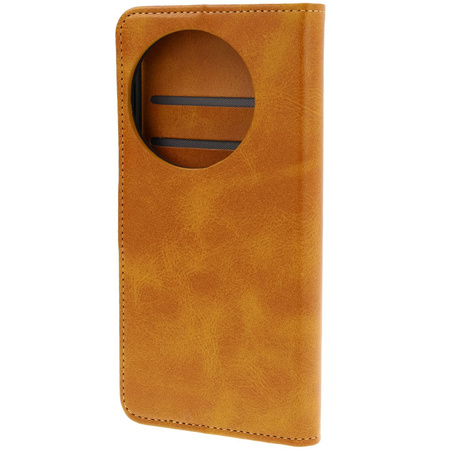Etui z klapką Bizon Case Pocket do OnePlus 13, brązowe