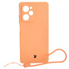 Etui Bizon Case Silicone Sq do Xiaomi POCO X5 Pro,  pomarańczowe