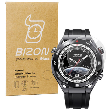Folia hydrożelowa na ekran Bizon Glass Watch Hydrogel Duo do Huawei Watch Ultimate, 2 sztuki