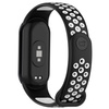 Pasek Bizon Strap Watch Octo do Xiaomi Mi Smart Band 8, czarno-biały