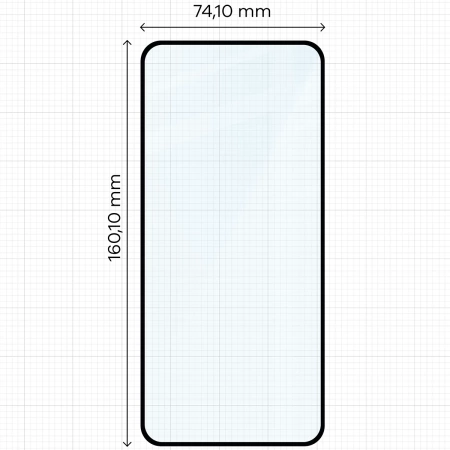 Szkło hartowane Bizon Glass Edge Duo do Nothing Phone (3a) / (3a) Pro / CMF Phone 2 Pro, czarna ramka, 2 sztuki