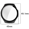 Etui ze szkłem do zegarka Bizon Case+Glass Watch do Huawei Watch 5 42 mm, czarne