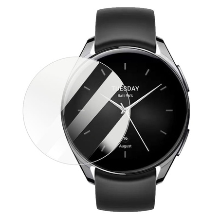 Folia hydrożelowa na ekran Bizon Glass Watch Hydrogel Duo do Xiaomi Watch S2 46 mm, 2 sztuki