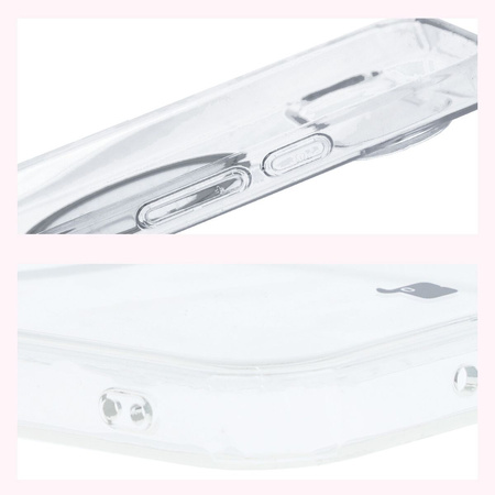 Etui z pierścieniem magnetycznym Bizon Case CrystalO do Google Pixel 9 Pro XL, przezroczyste