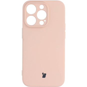 Etui Bizon Case Silicone do iPhone 14 Pro, jasnoróżowe