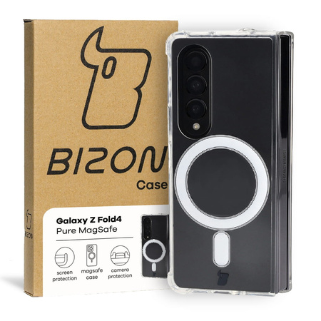 Etui Bizon Case Pure MagSafe do Samsung Galaxy Z Fold4, przezroczyste