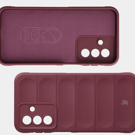 Pancerne etui Bizon Case Tur do Galaxy A17 5G, burgundowe