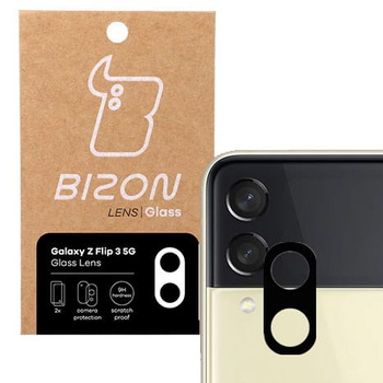 Szkło na aparat Bizon Glass Lens dla Galaxy Z Flip3 5G, 2 sztuki