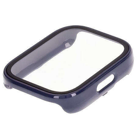 Etui ze szkłem do zegarka Bizon Case+Glass Watch do Xiaomi Redmi Watch 5 Active, niebieskie
