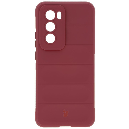Pancerne etui Bizon Case Tur do Oppo Reno 12 Pro, burgundowe