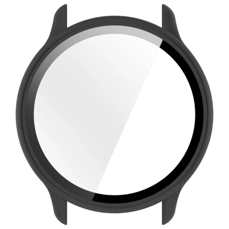 Etui ze szkłem do zegarka Bizon Case+Glass Watch do Garmin Vivoactive 6, czarne matowe