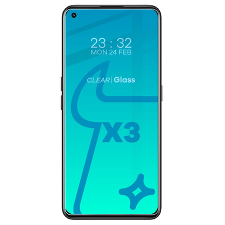 Szkło hartowane Bizon Glass Clear - 3 szt. + obiektyw, Realme GT 2 / Neo 2