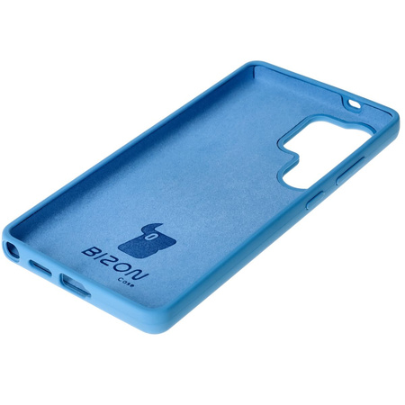 Silikonowe etui Bizon Soft Case do Galaxy S25 Ultra, ciemnoniebieskie