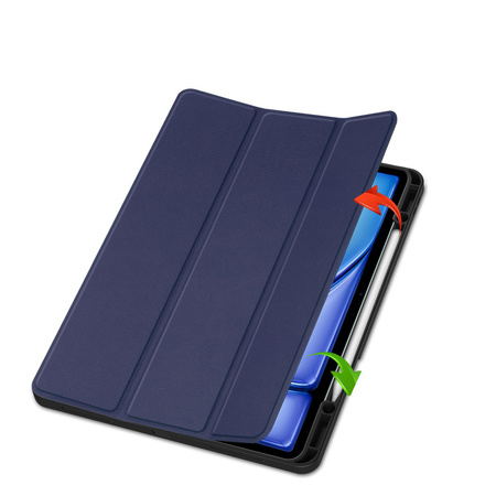 Etui Bizon Case Tab Lizard do iPad Air 13" 2024, granatowe