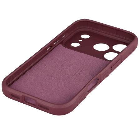 Pancerne etui Bizon Case Tur do iPhone 17 Pro, burgundowe