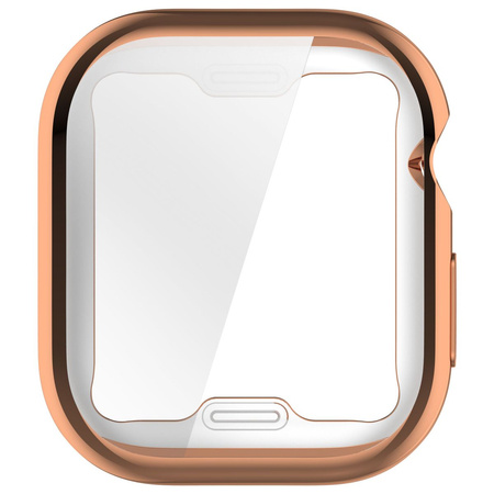 Etui Bizon Case Watch Felipe do Apple Watch 11 / 10 (42mm), różowozłote