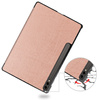 Etui Bizon Case Tab Croc do Galaxy Tab S10 Plus / S9 Plus, różowozłote