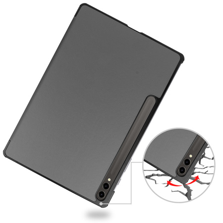 Etui Bizon Case Tab Croc do Galaxy Tab S10 Plus / S9 Plus, szare