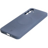 Silikonowe etui z pierścieniem magnetycznym Bizon Case Silicone Magnetic Sq do Galaxy A16 4G / 5G, szare