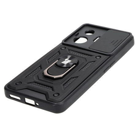 Etui Bizon Case CamShield Ring do Realme GT3, czarne