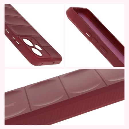 Pancerne etui Bizon Case Tur do Realme 14T 5G, burgundowe