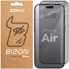 Prywatyzujące szkło hartowane Bizon Glass Edge Shadow do iPhone Air, przyciemniane z czarną ramką