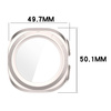 Etui ze szkłem do zegarka Bizon Case+Glass Watch do Galaxy Watch Ultra 2 / 1, satynowo szampańskie