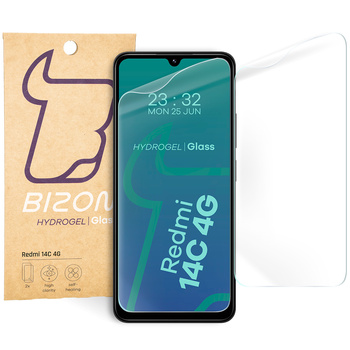 Folia hydrożelowa na ekran Bizon Glass Hydrogel Front Duo do Xiaomi Redmi 14C 4G / POCO C75, 2 sztuki
