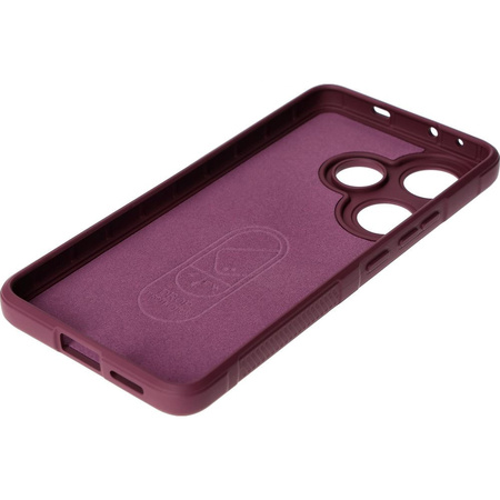 Pancerne etui Bizon Case Tur do Xiaomi Poco F6, burgundowe
