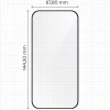 Szkło hartowane z ramką do łatwej aplikacji Bizon Glass Aplikator do iPhone 16, 2 sztuki