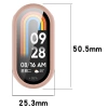 Etui ze szkłem do zegarka Bizon Case+Glass Watch do Xiaomi Smart Band 10, różowe