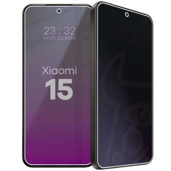 Prywatyzujące szkło hybrydowe Bizon Glass Mule Shadow do Xiaomi 15, matowe