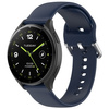 Pasek silikonowy do smartwatcha, Bizon Strap Watch Silicone Pro N, Quick Release 22 mm, granatowy