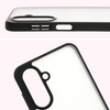 Etui Bizon Case Angelo do Galaxy A26 5G, półprzezroczyste z czarną ramką