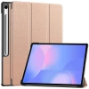 Etui z klapką Bizon Case Tab Croc do Galaxy Tab S10 FE Plus, różowozłote