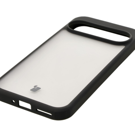 Etui Bizon Case Angelo do Google Pixel 9 / 9 Pro, półprzezroczyste z czarną ramką