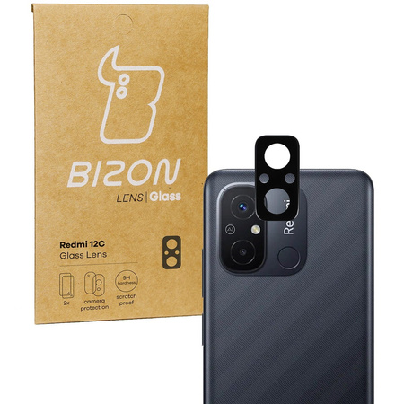 Szkło na aparat Bizon Glass Silk Lens do Redmi 12C, 2 sztuki