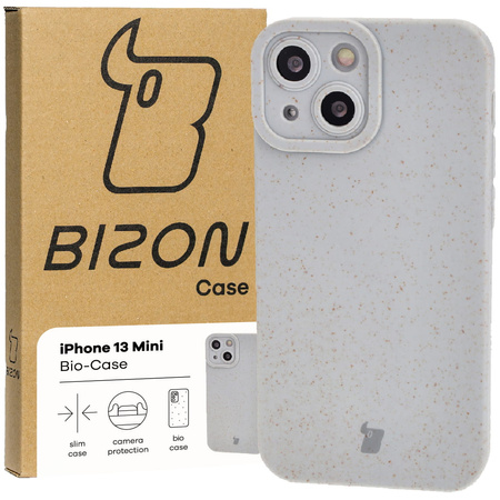 Ekologiczne etui Bizon Bio-Case do iPhone 13 Mini, szare