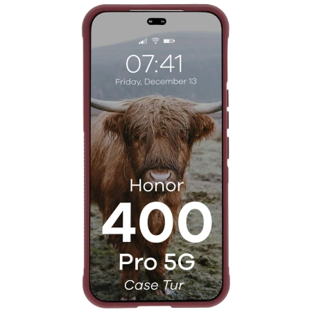 Pancerne etui Bizon Case Tur do Honor 400 Pro, burgundowe