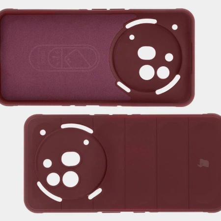 Pancerne etui Bizon Case Tur do Nothing Phone (3a) Pro, burgundowe