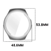 Etui z osłoną ekranu Bizon Case Watch Felipe do Huawei Watch 5 46mm, srebrne