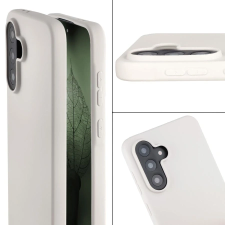 Etui z recyklingu Bizon Case ReLeaf do Galaxy A56 5G, białe