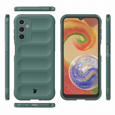 Pancerne etui Bizon Case Tur do Galaxy A14 4G / 5G, ciemnozielone