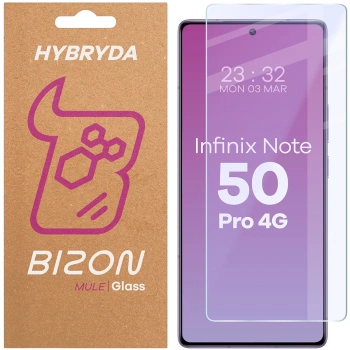Elastyczne szkło hybrydowe Bizon Glass Mule do Infinix Note 50 Pro 4G