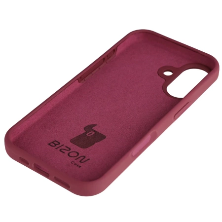 Silikonowe etui Bizon Soft Case do iPhone 17, ciemnofioletowe